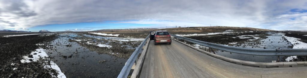 A quiet road leading up to Haifoss, Iceland
