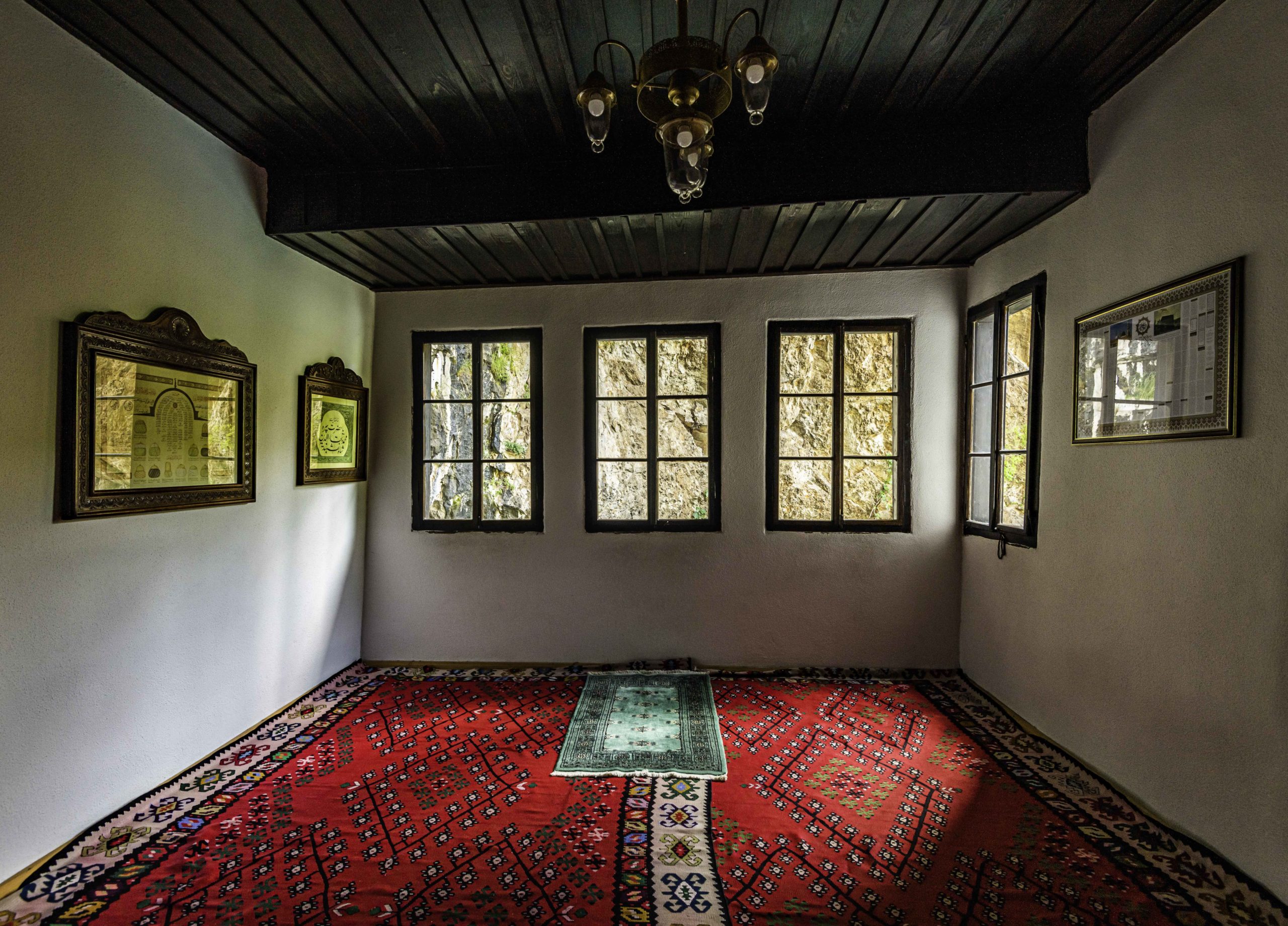 Inside Blagaj Tekke, a dervish monastery, near Mostar