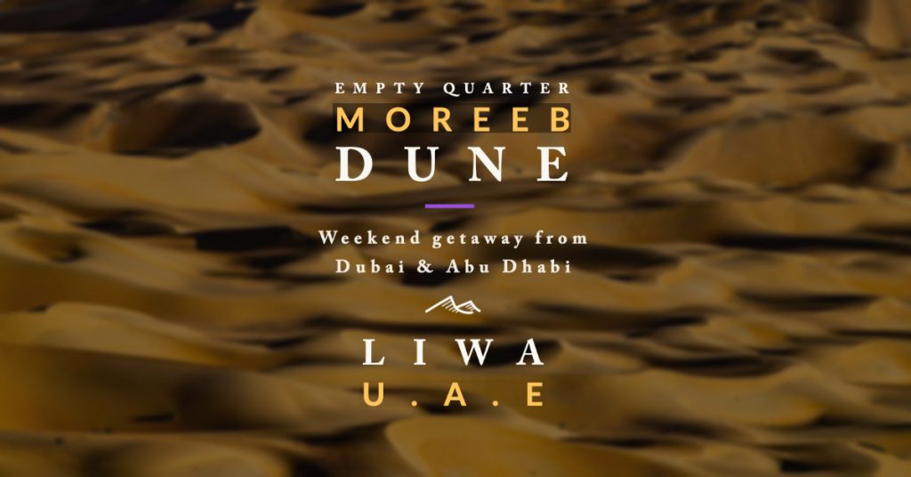 Weekend trip from Dubai or Abu Dhabi to Empty Quarter and Moreeb Dune in Liwa Oasis, UAE